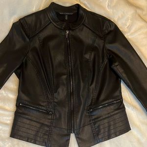 WHBM Black Coated Jacket